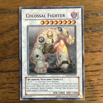 Yugioh! Colossal Fighter 5DS1-EN043 Super Rare Unlimited LP-image