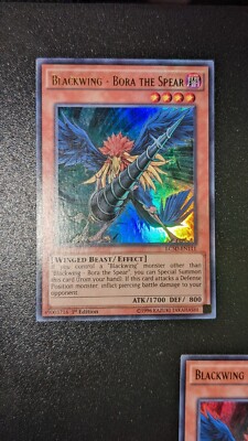 Blackwing - Bora the Spear  Ultra Rare - 1st Ed Nm-  3 sold separately -image