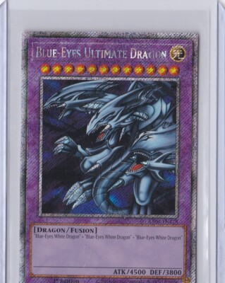 Yugioh Blue-Eyes Ultimate Dragon RA03-EN178 1st Edition Platinum Secret Rare NM-image