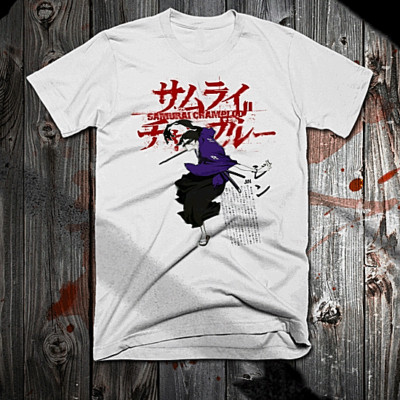 Samurai t-shirt Japanese warrior Class Bushido Code anime warrior sIze S-2XL tee-image