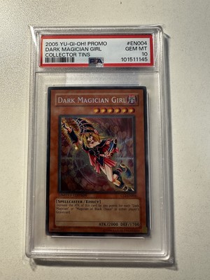 YUGIOH PSA 10 2005 Dark Magician Girl CT2-EN004 Secret Rare Promo GEM MINT-image