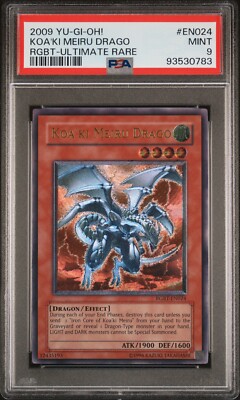 PSA 9 MINT Koa'ki Meiru Drago RGBT-EN024 Ultimate Rare Unlimited *0783 Yugioh-image