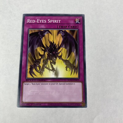 Yugioh Red eyes Spirit sgx3-enb19  Speed Duel GX Duelists of Shadows 1st Edition-image