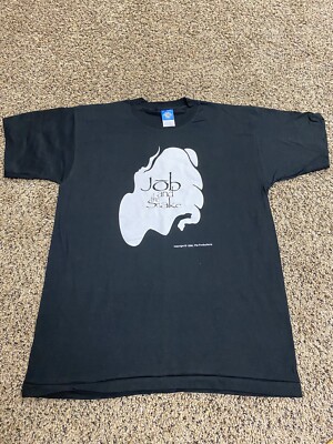 Vintage Job & The Snake Musical Broadway 1996 Men's T-Shirt Size L Large-image