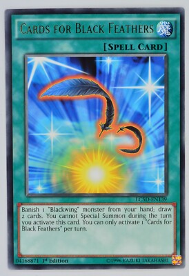 Yugioh Cards for Black Feathers LC5D-EN139 Rare 1st Edition-image