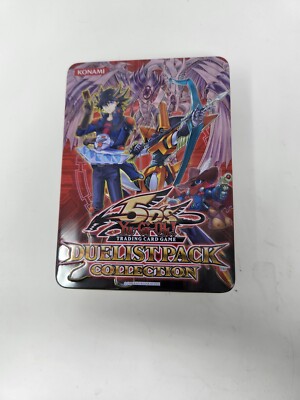 YuGiOh Empty Tin 2010 Red 5D's Duelist Pack Yusei Fudo / Stardust Dragon-image
