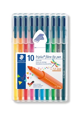 STAEDTLER 323 Triplus Colour Fibre-Tip Pens, 1.0 mm, Assorted Colours, Pack of 1-image