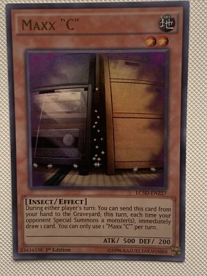 Yugioh! LP Maxx “C” - LC5D-EN227 - Ultra Rare - 1st Edition Lightly Played-image