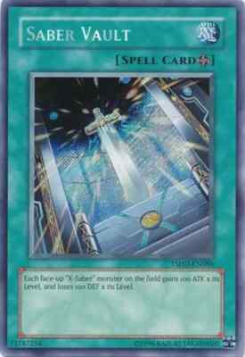 YuGiOh Yu-Gi-Oh 5D's The Shining Darkness Secret Rare Saber Vault TSHD-EN086-image