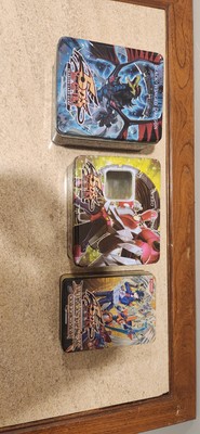 YuGiOh Tins (Turbo Warrior, Black Winged Dragon, And Duelist Pack Collection)-image
