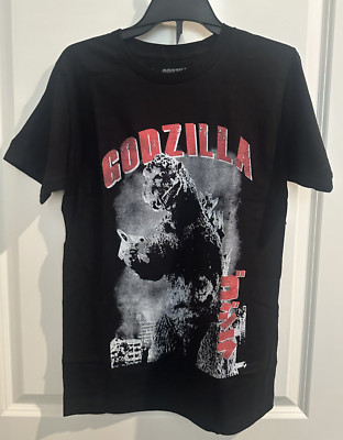 Godzilla King of Monsters Graphic T Shirt Short Sleeve Black Cotton Men's Small-image