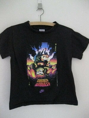 Vtg 1992 Nike Godzilla vs Charles Barkley T Shirt Small NBA Basketball Sports 17-image