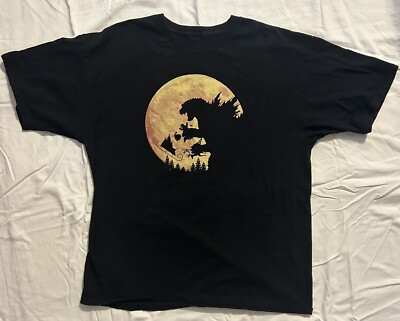 TeeFury Godzilla Eating Santa T-Shirt Men's Size XL Sleigh Reindeer Rudolph-image