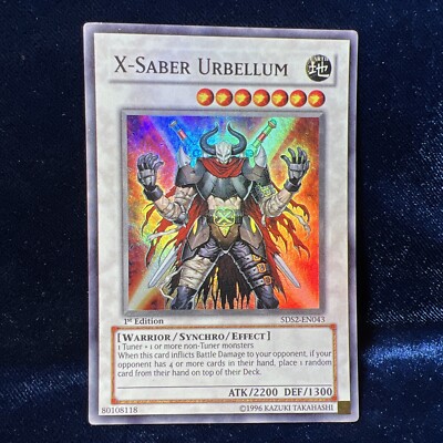 X-Saber Urbellum 1st edition 5DS2-EN043 Super Rare Yugioh card-image