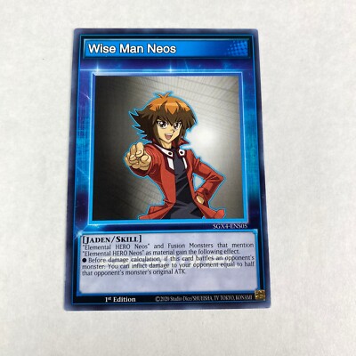 Yugioh Wise Man Neos SGX4-ENS05 Speed Duel Midterm Destruction 1st Edition-image