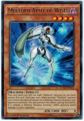 3 x Meklord Army of Wisel - LC5D-EN163 - Rare - 1st Edition Near Mint, English-image