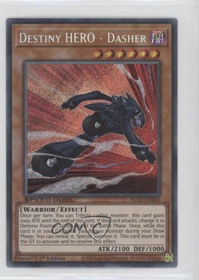 2022 Yu-Gi-Oh! Speed Duel GX: Academy Box 1st Edition Destiny HERO - Dasher 02l5-image