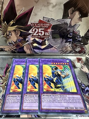 3x Elemental HERO Tempest SGX2-ENA21 Speed Duel Common 1st Edition NM-image