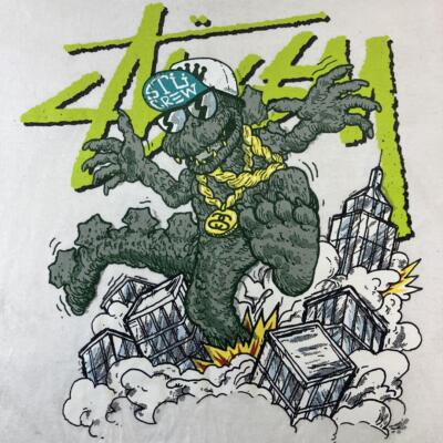 Godzilla 90s 90s made in Mexico stussy Stussy long t-shirt size L White-image