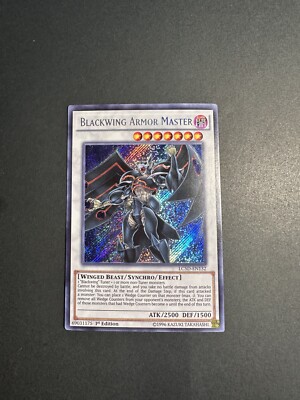 Yugioh Blackwing Armor Master LC5D-EN132 Secret Rare 1st Ed LP-image