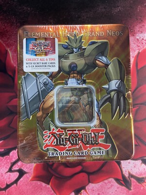 Yugioh 2007 Elemental Hero Grand Neos Collectors Tin GX - Factory Sealed-image