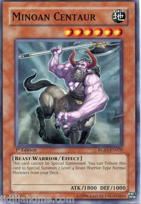RGBT EN028 1ST ED MINOAN CENTAUR COMMON CARDS-image