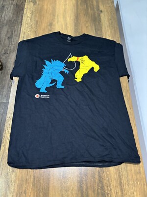 GODZILLA x KONG American Red Cross The New Empire T-shirt - Large Used-image