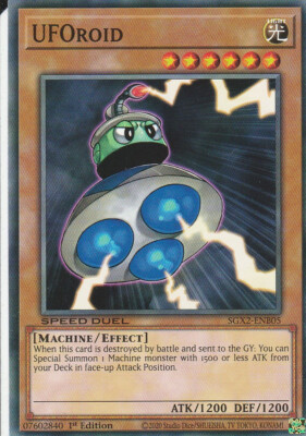 YUGIOH CARD UFOROID SGX2-ENB05 1ST EDITION COMMUN-image