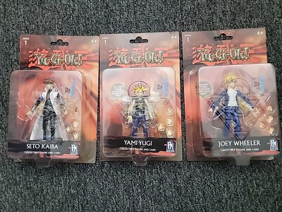 3 Yu-Gi-Oh collectible figures and card Series 1-image