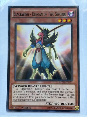 Yu-Gi-Oh Blackwing - Etesian of Two Swords LC5D-EN123 Common 1st Edition NM-image
