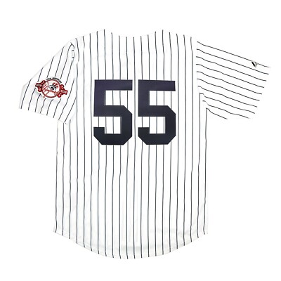 Hideki Matsui 2003 New York Yankees Home White Jersey w/ 100th Anniv. Patch-image
