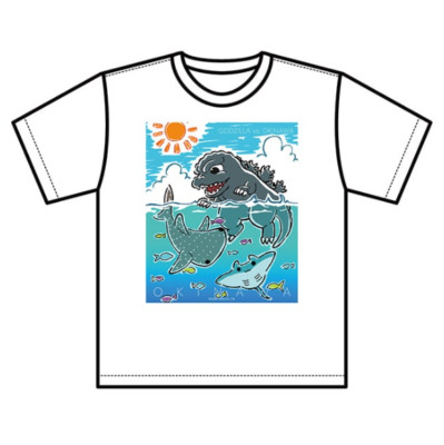 Godzilla vs. Okinawa 3 Kids T-shirt (Ocean version) TOHO Godzilla Store JP Kaiju-image