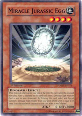 Miracle Jurassic Egg - POTD-EN021 - Common - 1st Edition NM YuGiOh!  Booster Set-image