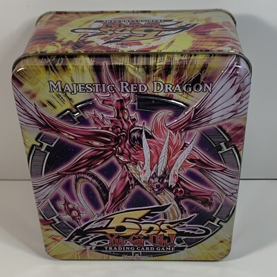 Yu-Gi-Oh! 5D's Trading Card Game Majestic Red Dragon Empty Collector's Tin-image