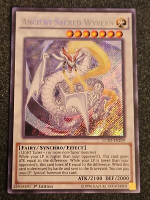 Yugioh - Ancient Sacred Wyvern LC5D-EN239 Secret Rare 1st Edition NM-image