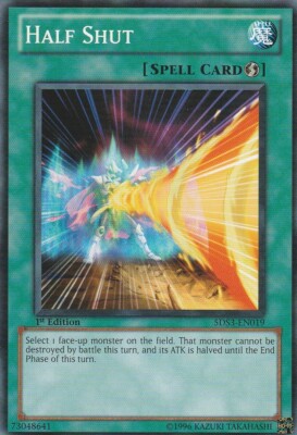 A1374 YUGIOH SPELL CARD HALF SHUT 5DS3-EN019-image