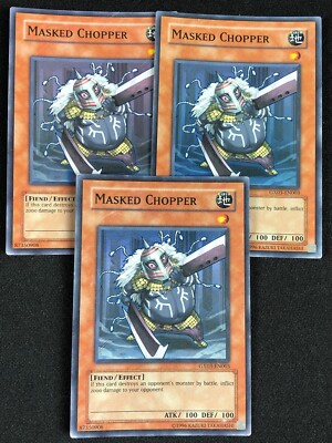 YUGIOH MASKED CHOPPER GX03-EN003 SUPER X3 PLAY/EDGE-WEAR-image
