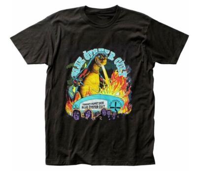 Blue Oyster Cult Godzilla Reaper T-Shirt s-5xl Black Graphic-image