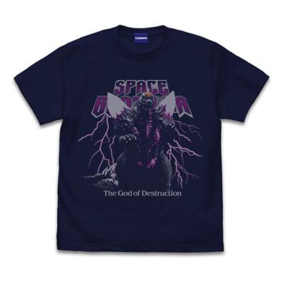 Godzilla Space Godzilla T-shirt NAVY Japan original New Pre-sale-image