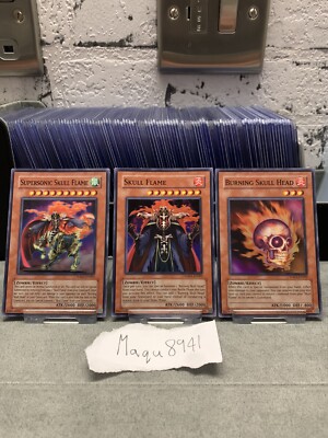 Yu-gi-oh! 5D’s Wheelie Breakers Card Set - Skull Flame - Skull Head - Supersinic-image