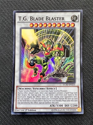 Yugioh T.G. Blade Blaster 1st Edition Super Rare LC5D-EN215 NM-image