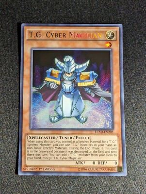 Yu-Gi-Oh! T.G. Cyber Magician LC5D-EN205 1st Edition Secret Rare NM-image