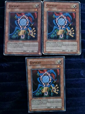 3x Yu-Gi-Oh! Card COPYCAT 5DS1-EN015 1ST EDITION LP/MP/HP yugioh playset-image