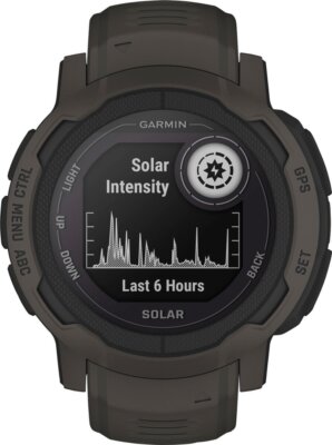 Garmin - Instinct 2 Solar 45 mm Smartwatch Fiber-reinforced Polymer - Graphite-image