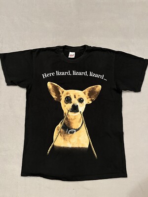 VTG 1998 Taco Bell Godzilla T Shirt Movie Promo Bigger Box Chihuahua Mens Size L-image