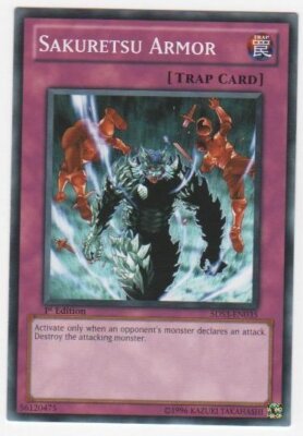 Yugioh! LP Sakuretsu Armor - 5DS3-EN035 - Common - 1st Edition Lightly Played, E-image