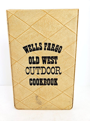 Wells Fargo Old West Outdoor Cookbook, Leather Cover, First Ed. 1980-image