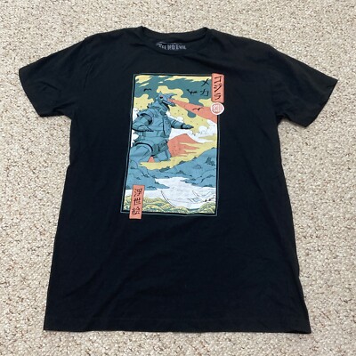 TEE NO EVIL Studios Mechagodzilla Gojira Shirt Mens Large Black Pullover Soft-image