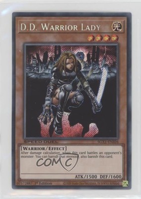 SCR - DD Warrior Lady 1st Ed. YuGiOh Speed Duel GX: Academy Box #SGX1-ENE04 02l5-image