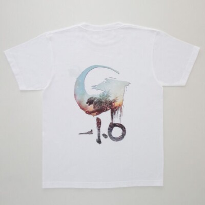 Godzilla Minus One-T-shirt- Cotton 100%- White Ⓒ Size: M (JP) GODZILLA STORE-image